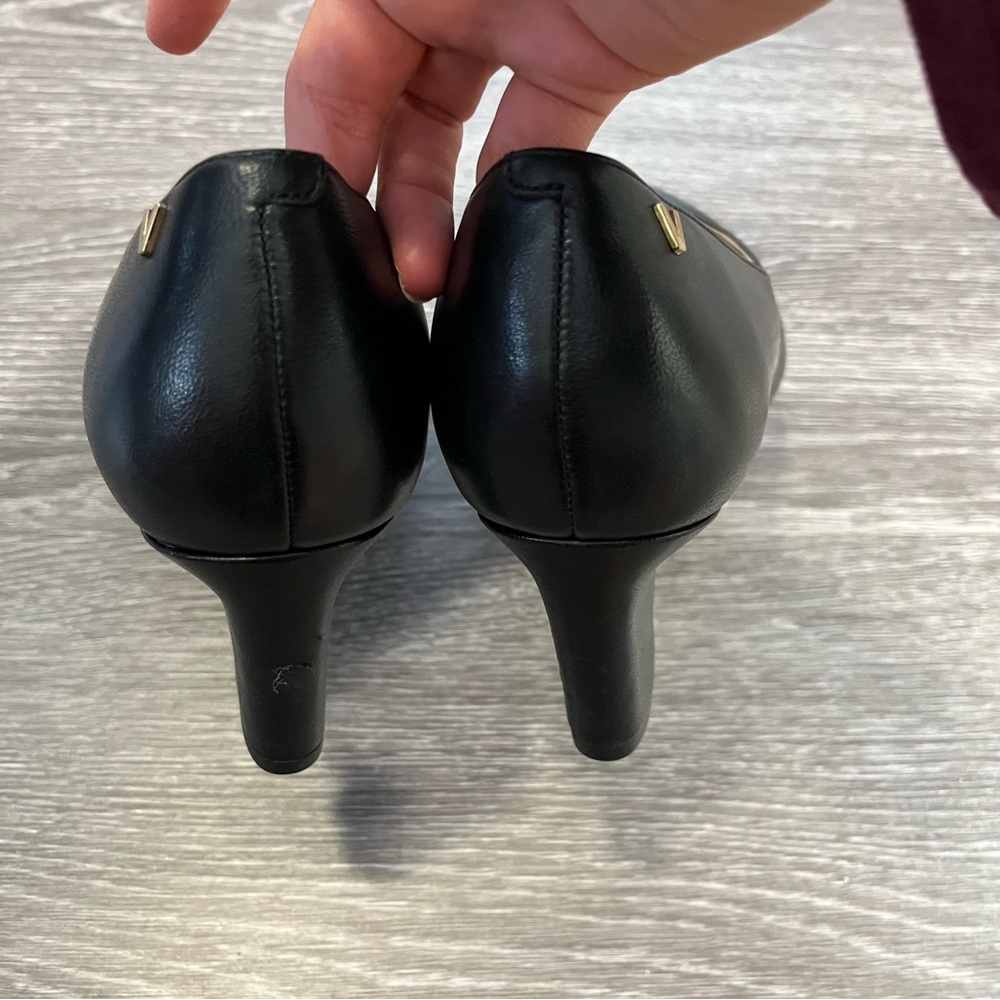 Vionic Women Madison Mia Black Pump Size 10 Block Heel Classic Capsule - Picture 5 of 10